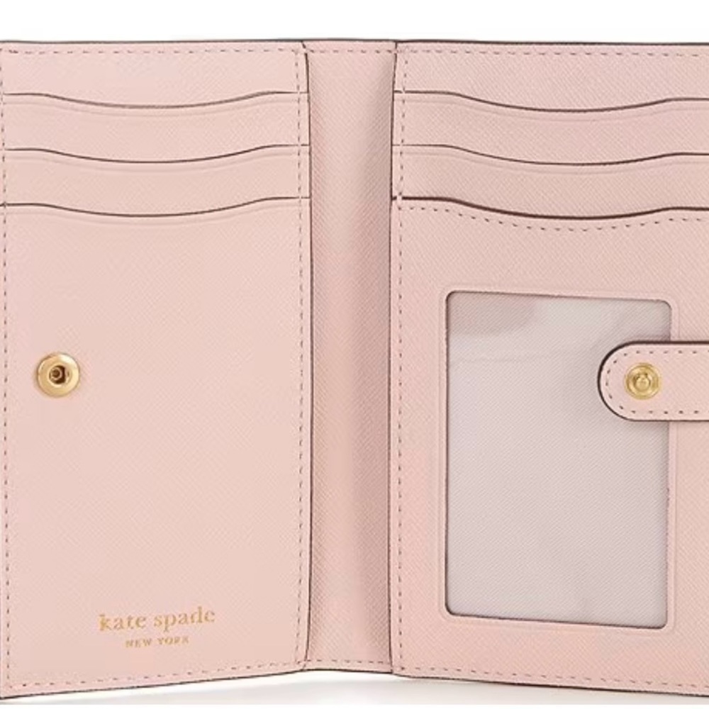 kate spade new yorkMorgan Museum Plaid Printed PVC Small Slim Bifold - Picture 2 of 3